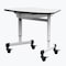 Luxor Height-Adjustable Trapezoid Student Desk with Drawer MBS-DESK - alternate 4